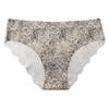 Бесшовные трусики-слипы с леопардовым принтом из ледяного шелка с низкой посадкой - Дышащее и удобное женское нижнее белье
