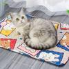 Коврик для домашних животных с мультяшным животным принтом, спальный коврик для собак, летняя влагопоглощающая нескользящая подушка для отдыха для кошек для маленьких домашних животных