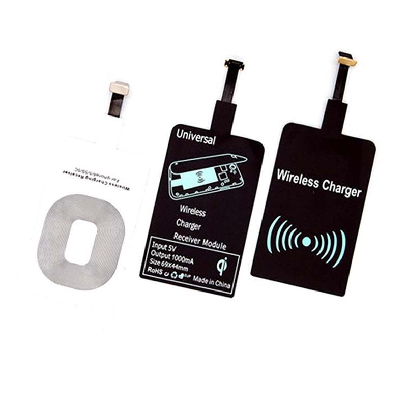 Поддержка Micro Usb Type C Qi Адаптер беспроводного зарядного устройства Индукционный приемник Катушка Pad
