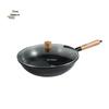Zhang Xiaoquan 32cm Refined Iron Round Bottom Wok with Lid