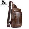 Нагрудная сумка из натуральной кожи, мужская сумка через плечо, нагрудная сумка, мужская сумка через плечо из воловьей кожи
