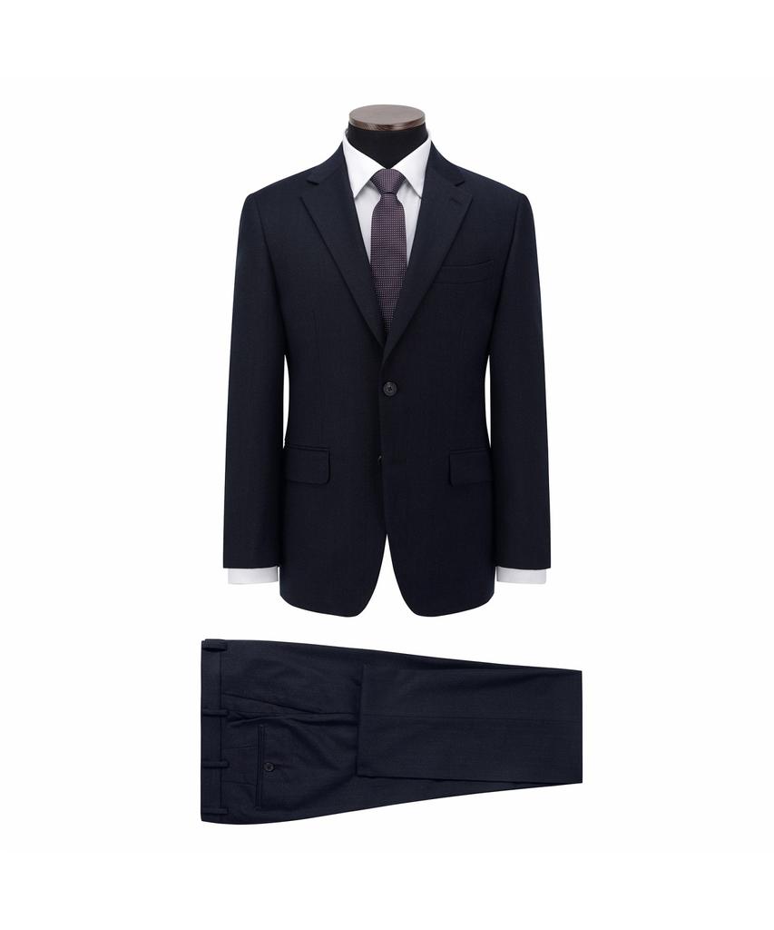 BRENTWOOD Wool Blended Micro Classic Suit Pants - Navy Brfcw26742Nyx