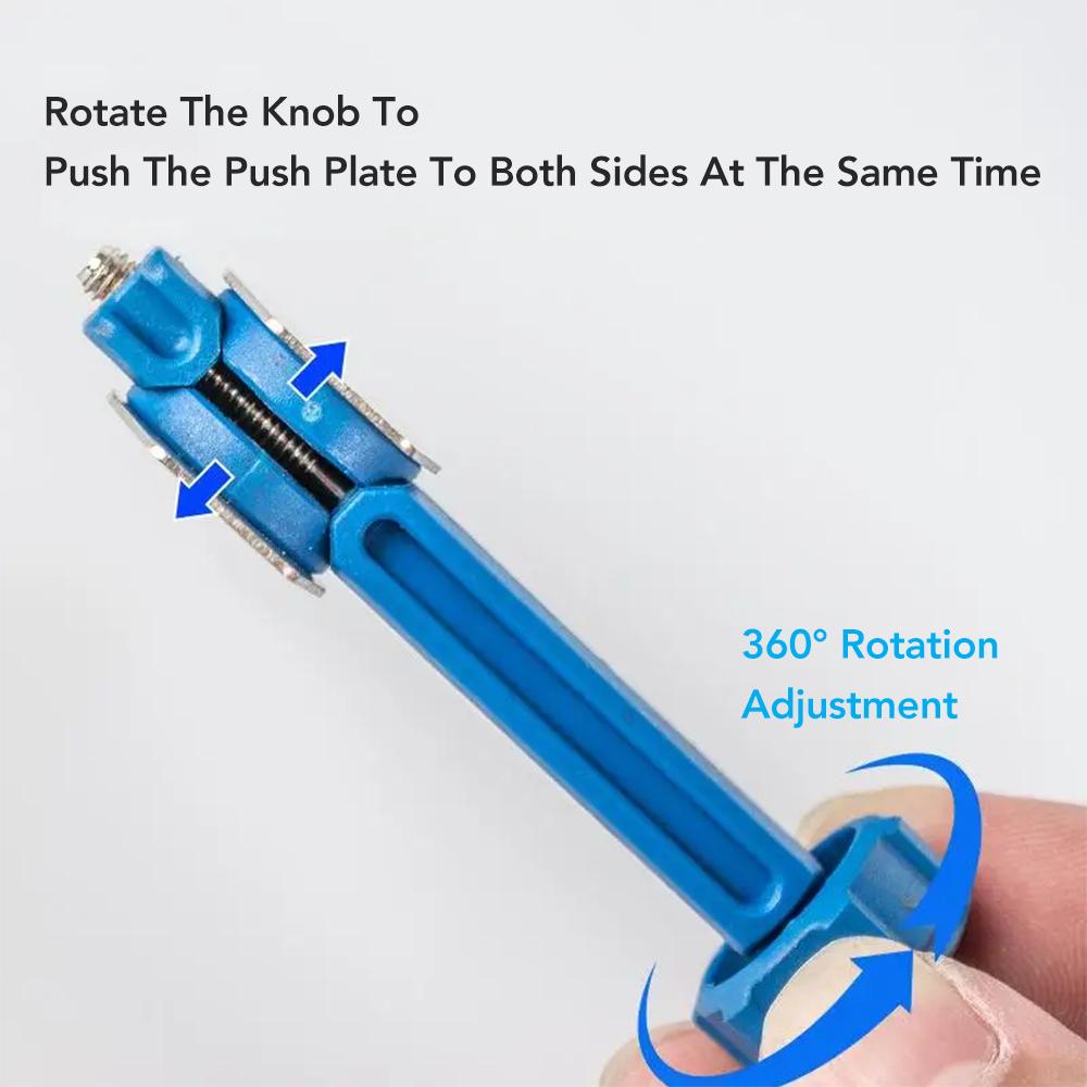 Durable Steel Rotatable Bike Oil Disc Piston Reset Hydraulic Brake Caliper Piston Extension 2in1 Bicycle Brake Pad Spreader Tool