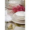 Hayal Gold Gilded 24 Piece Porcelain Dinner Set For 6 Persons Off-white