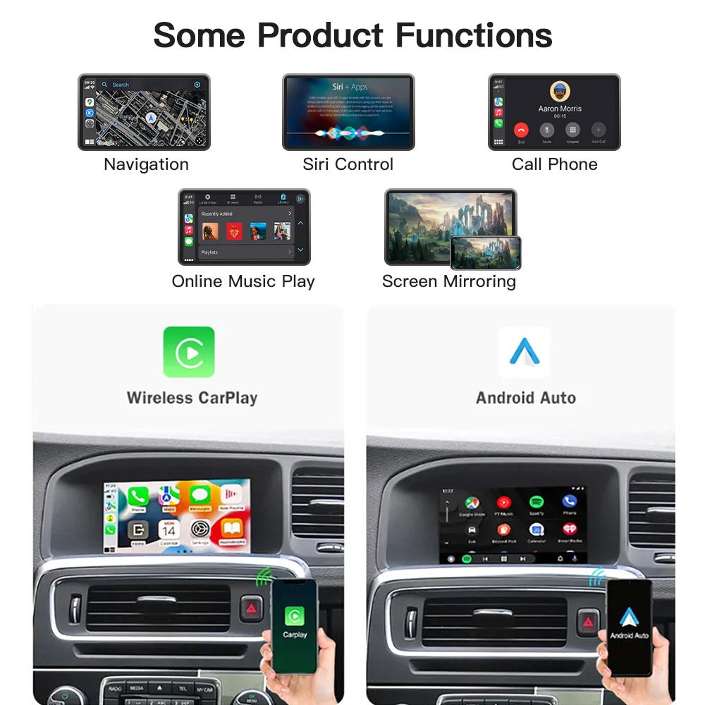 AUTOABC беспроводной/проводной Carplay Android Auto модуль для Volvo V40 V60 V70 S60 S80 XV60 XC70 D2 5.8 OEM экран радио камера
