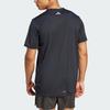 adidas Футболка для бега с логотипом Brand Love, мужские топы, черные HZ4512