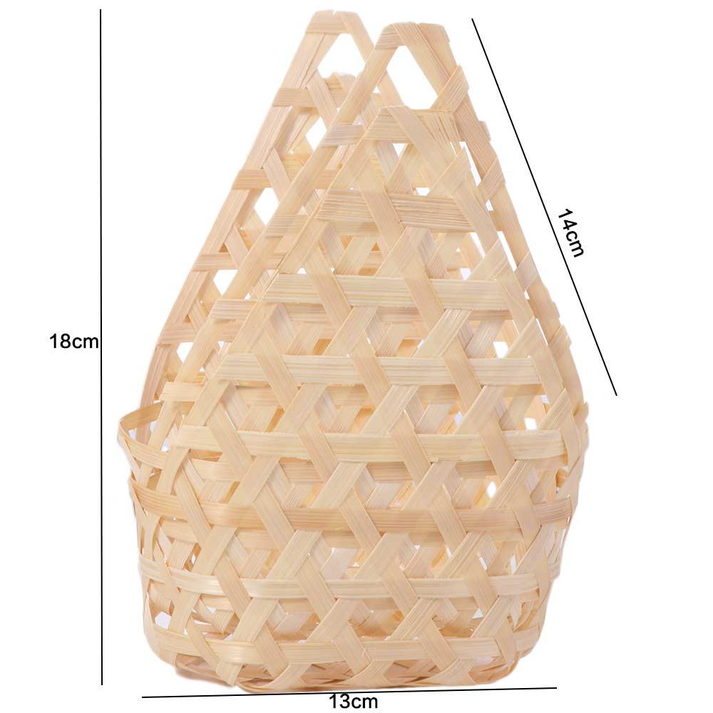 3 шт. Многофункциональная плетеная из бамбука подарочная корзина для упаковки, ручная работа, креативная коробка для хранения, натуральная, ретро, корзина для фруктов, свадебная