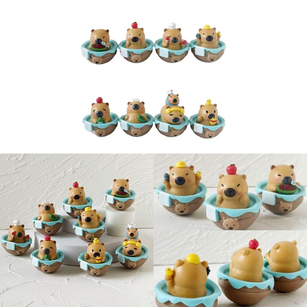 Capybara Tumbler Bathing Toy Pvc Action Figures Model Decoration Kids Gifts