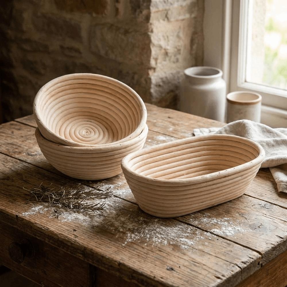 Round & Oval Bread Proofing Basket Decorative Sourdough Proofing Baske Professional Bakers