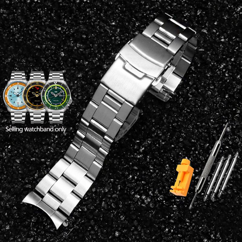 Металлический браслет из нержавеющей стали для часов Casio MDV106-1A, MDV-107, MTP-VD01, MDV-106 - 22 мм, регулируемый, с инструментами для установки