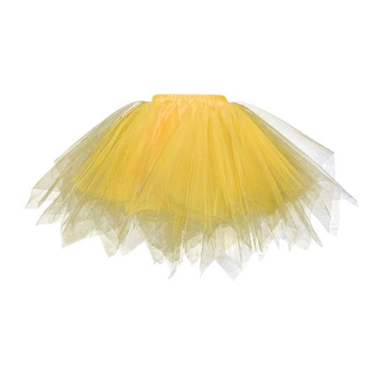 Women Tulle Skirt 50s Tutu Petticoat Elastic Waist Short Ballet Crinoline Petticoat Carnival Costume Underskirt