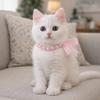 Simulated Pearl Cat Bead Collar Bling Pet Simulated Pearl Collar Pet Pearl Necklace  Pet Show