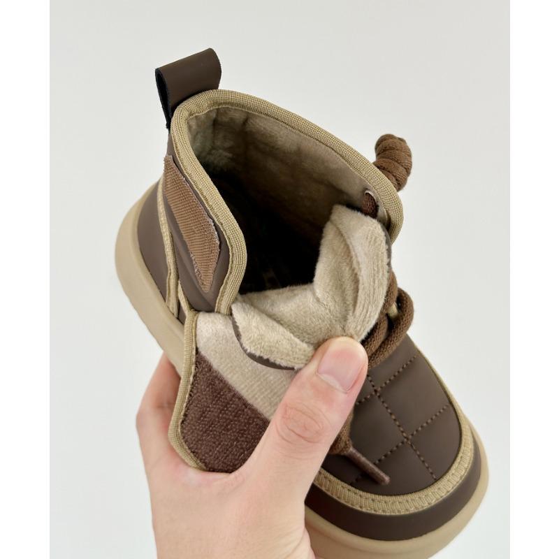 Зимние новые детские сапоги корейской версии модные повседневные сапоги из двух хлопковых сапог в Китае сапоги из хлопка для мальчиков