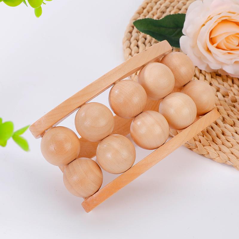 Деревянный терапевтический роликовый массажный инструмент, ручной антицеллюлитный триггерный ролик, лимфодренаж, антицеллюлитный ролик для высвобождения мышц