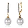 Earrings Freshwater Pearl Gemstone Drop Earring Fine Jewelry For Female Wedding Gift