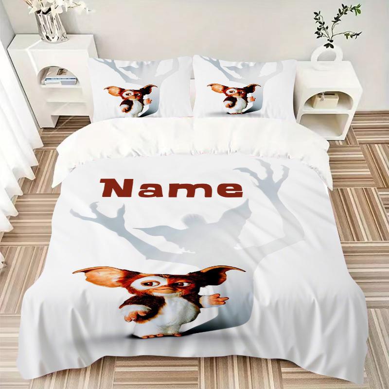 Gizmo Shadow Personalized Poster Bedding Set 3 Piece Comforter Cover Gift for Bedroom,Includes No Insertsjt006