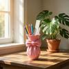 Twisted Design Flower Arrangement Container Tabletop Flower Pot  Office Tabletop Ornaments