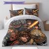 How Train Dragon Pattern Bedding Quilt Set Quilt Cover Pillowcase Home Birthday Gift(1 * duvet cover + 2 * pillowcase, without core)