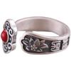 Unisex Retro Thai Silver Pixiu Ruyi Openable Finger Rings