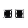 925 Sterling Silver Princess Cut 2ct Colorful Moissanite 100 %Passed Test Diamond Stud Earrings For Women Men