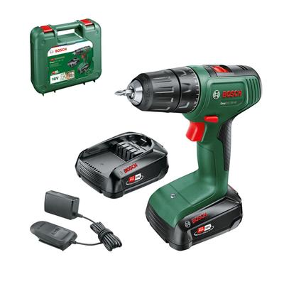 Bosch DIY 18V аккумуляторная дрель-шуруповерт 1 зарядное устройство 1 PH2 драйвер для переноски ED118 (1.5Ач, (AL1810CV), Бит, кейс)