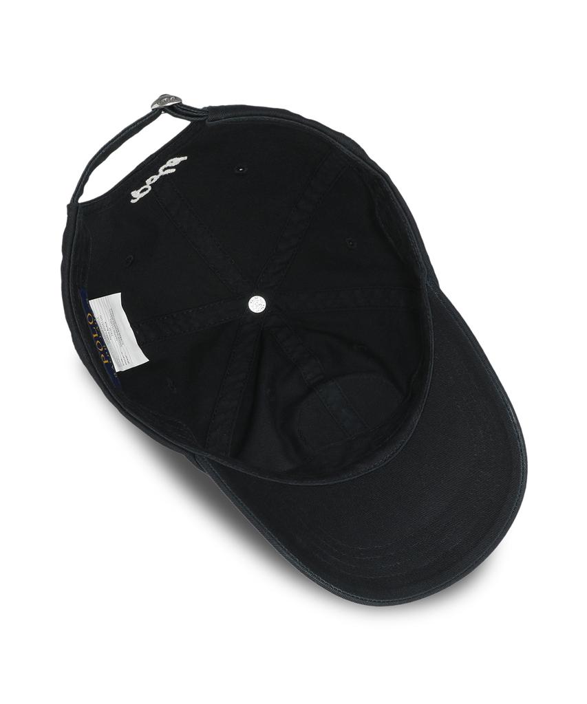 POLO RALPH LAUREN [Бейсбольная капсула] Бейсболка из хлопка с бейсбольным патчем - Черная