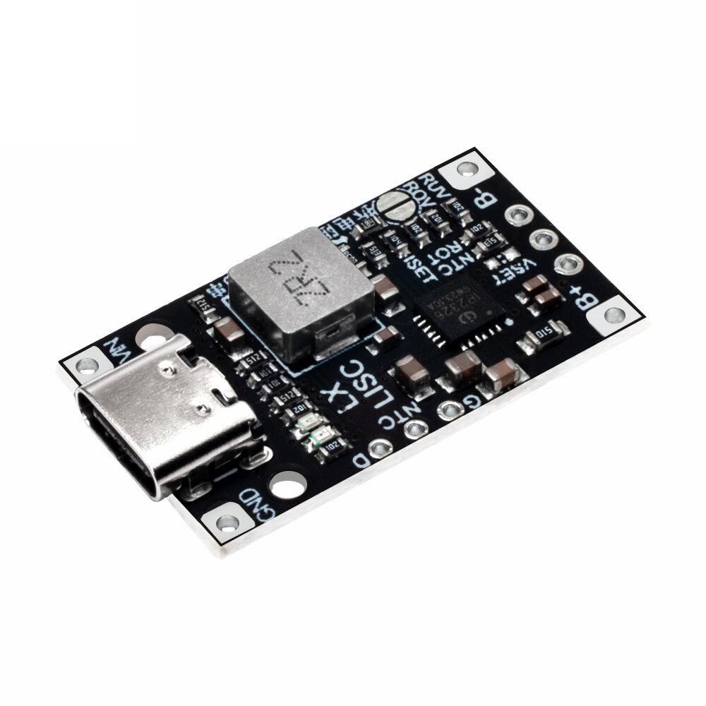 Тип-C USB 2-3S BMS 15 Вт 8,4 В 12,6 В 1,5 А модуль ускорения зарядки литиевой батареи со сбалансированной поддержкой быстрой зарядки с индикатором