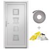 VidaXL Front Door White 98x208 Cm PVC 3187840