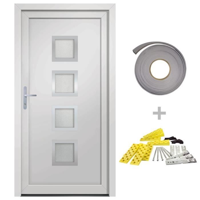 VidaXL Front Door White 98x208 Cm PVC 3187840