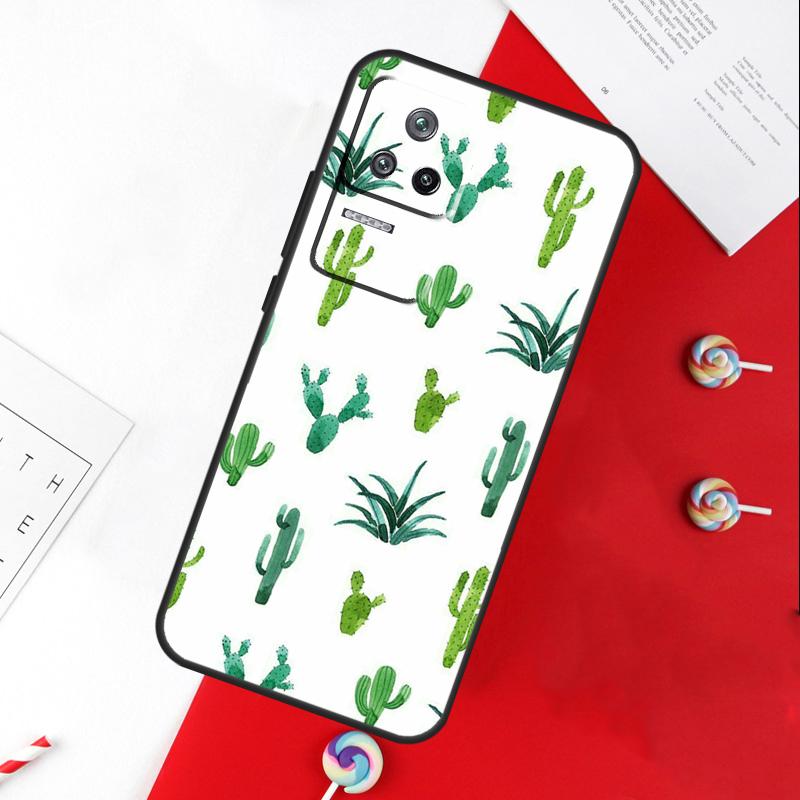 ЧЕХОЛ CACTUS BANANA РЕТРО ВИНТАЖ ЛЕТНИЙ Для Xiaomi 14 Ultra 15 13 11T 12T 13T 14T Pro POCO X7 Pro X3 X5 X6 M6 F5 F6 Pro