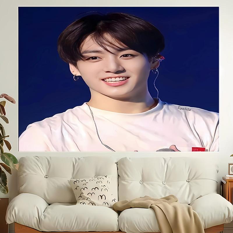 1 шт. K-pop BTS Чон Чонгук JK Джимин Звездный Гобелен, Декор для Гостиной, Спальни, Офиса, Вечеринки, Идеальный Праздничный Подарок