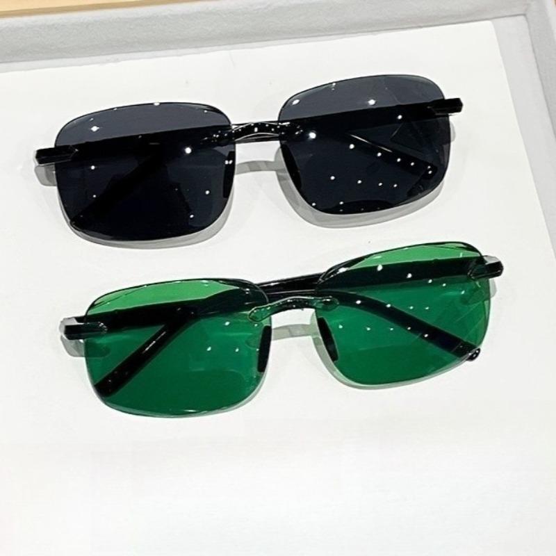 Набор из 3 солнцезащитных очков для мужчин, модные безободковые, ультрасовременные, солнцезащитные очки