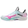 Wave Claw Neo 2 Полностью Принтованные Нескользящие Износостойкие Дышащие Низкие Бадминтонные Кроссовки Унисекс Белые Синие Розовые 71GA227030