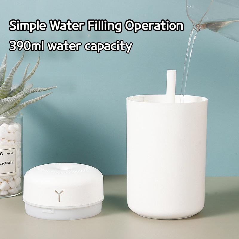 Colorful LED Air Humidifier with 420ml Capacity - USB-Powered Cool Mist & Aroma Oil Diffuser for Home & Office