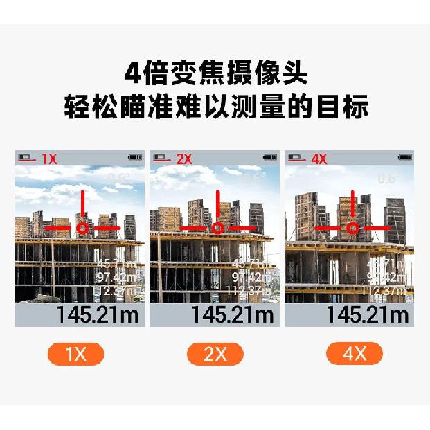SNDWAY SW-Q150 Laser Distance Meter 150m, Outdoor Laser Measure Rechargeable with Camera,Digital Range Finder for Construction