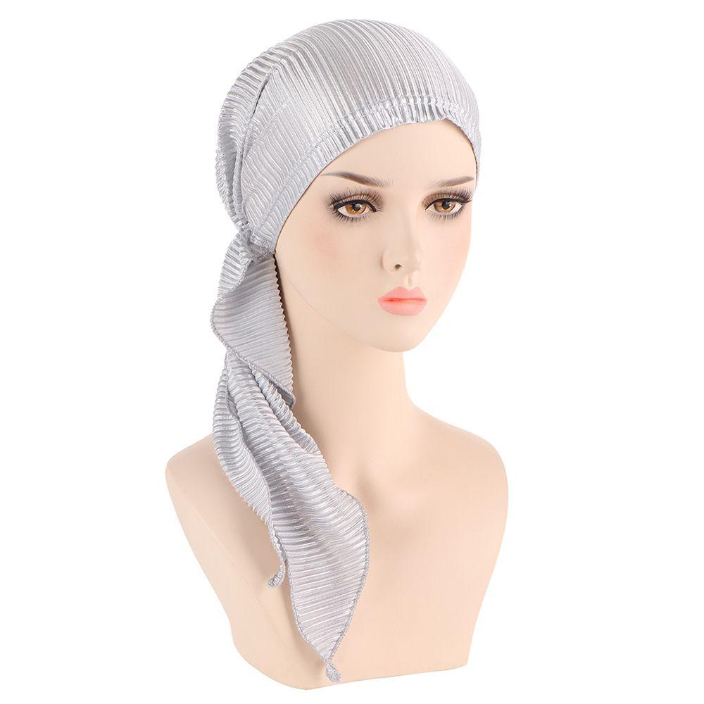 Head Cover Women Headwrap Headscarf Turban Muslim Hijab Cancer Chemo Cap Pre-Tied Bonnet Beanie Cap