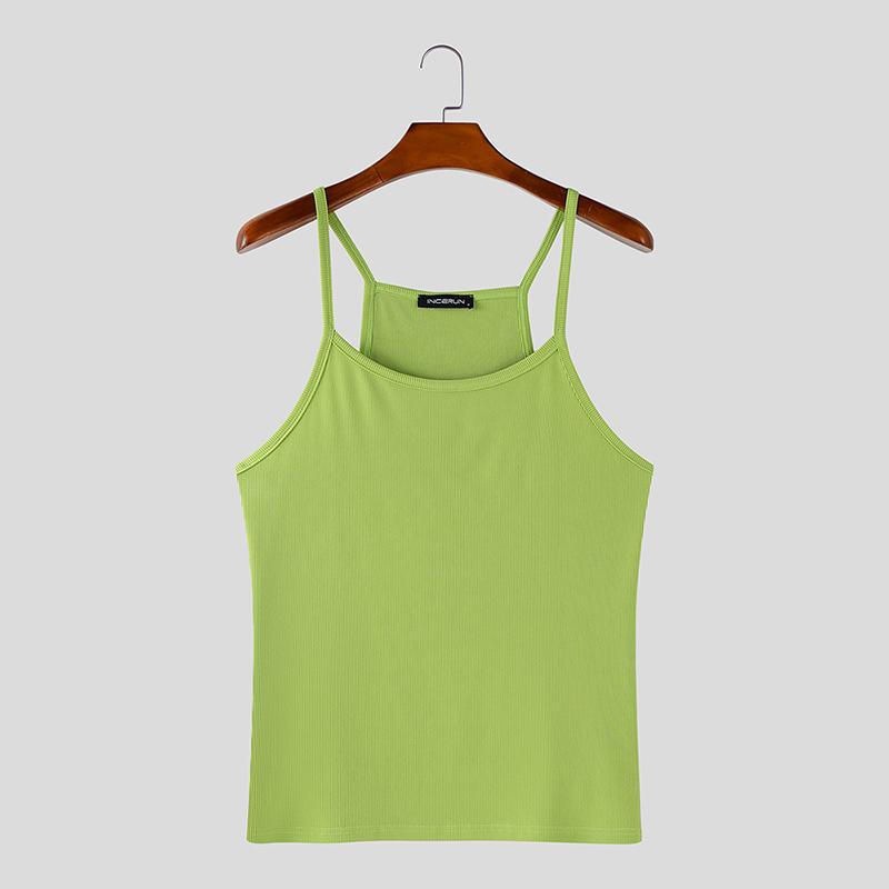 INCERUN Мужские майки-борцовки без рукавов на бретелях