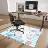 Cinnamoroll Anime Cartoon Design Chair Mat Non-Slip Carpet for Office Home Decoration Living Room Bedroom Game Room Dormitory Gift All Seasons.E075