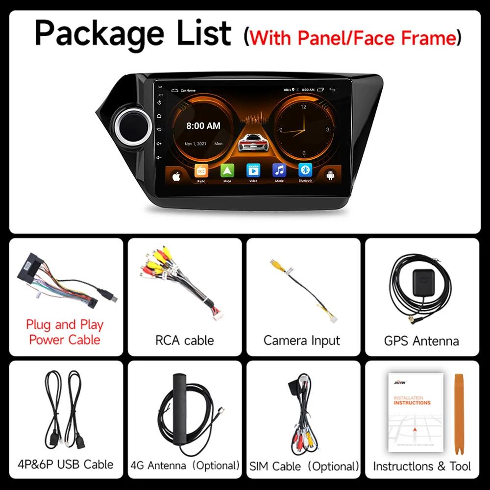 Jiuyu AI Voice 2 din Android Авто Радио Для KIA RIO 3 2011 2012-2016 Carplay 4G Автомобильный Мультимедиа GPS 2din Авто Радио