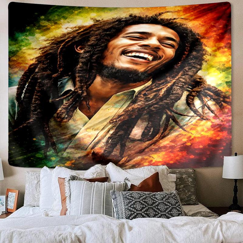 Bob music Vibrant Art Printed Tapestry, Wall Hanging,Livingroom, dormitory, Large Wall Decor, Fabric Decor Fan Birthday Gifts