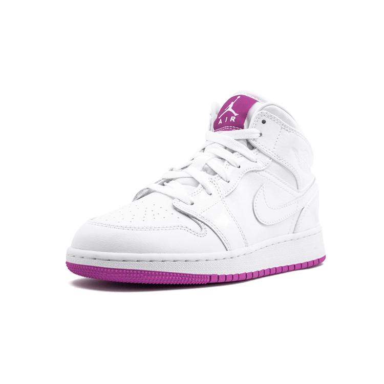 Air Jordan 1 Mid 'Fuchsia' GS 555112-100