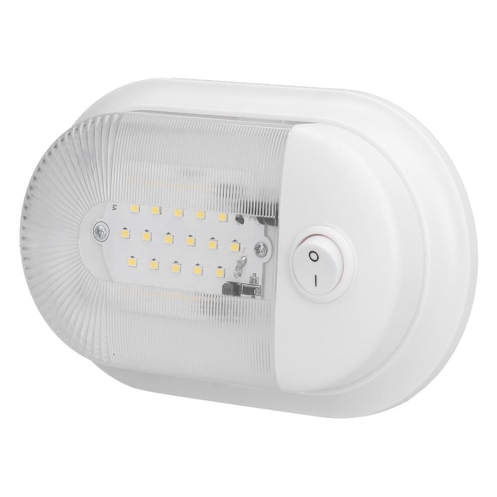 White Light LED RV Ceiling Dome Light Aluminum Plate Dome Light Vehicle Lighting