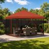 Garden Pavilion with Side Walls 3 x 3 m Terracotta