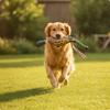 PU Dog Gnaw Toy Bite-Resistant Fetch with Cord and Ball Boredom Reliever