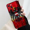 Чехол для телефона с флагом Австрии для iPhone 15 Pro Max 14 13 12 11 16 Pro Max mini XR 15 16 Plus 16e Чехол Coque
