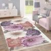 Тканый ковер с бахромой на хлопковой основе с цифровой печатью RVG8115