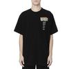 Off-White Футболка с коротким рукавом и логотипом Rationalism, мужские топы, черный OMAA038R201850071088