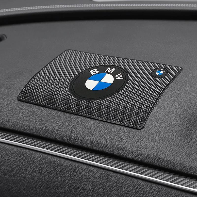 1 шт. Автомобильная эмблема Противоскользящий коврик Держатель для телефона Противоскользящий коврик Автостайлинг Для BMW M Performance M3 M5 M6 F01 F20 F10 F13 F15 F16 F30