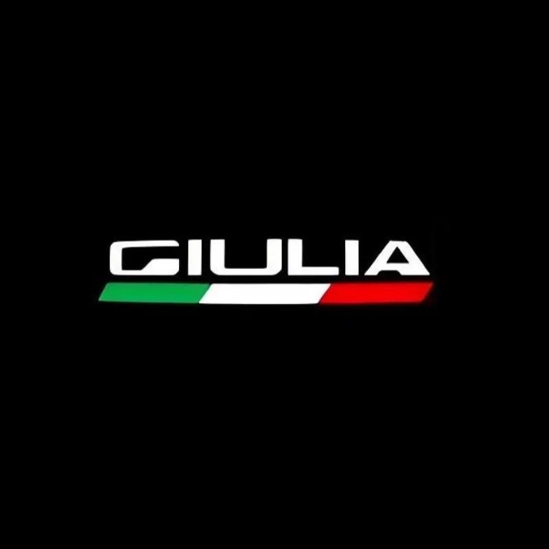 APQU7 2X Led Car Door Welcome Projector For Alfa Romeo 159 166 Giulia Mito Giulietta Stelvio Brera Ghost Shadow Lamps Decorative Light