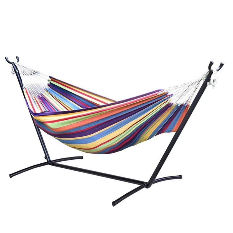 OLOEY Outdoor Canvas Hammock with Stand